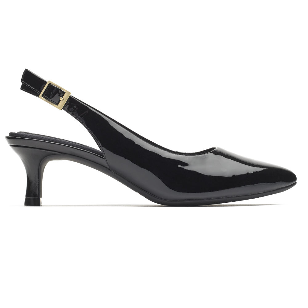 Rockport Pumper Dame Svart - Total Motion Kaiya Slingback - RHQN02913